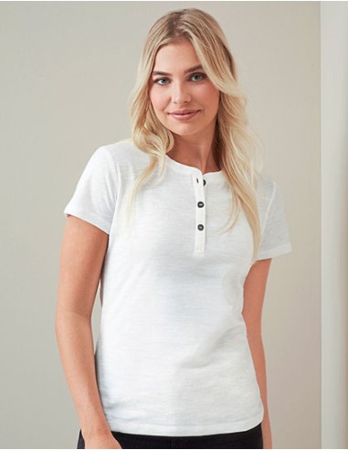 S-ST9530-Sharon Henley T-Shirt Women